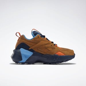 Adidasy Damskie Reebok Aztrek Double Mix Trail Brązowe/Granatowe/Niebieskie PL 89CHUMW